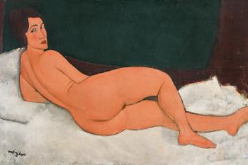 Amedeo Modigliani, Odpočívající (na levém boku), 1917, olej na plátně, Foto: Artplus 