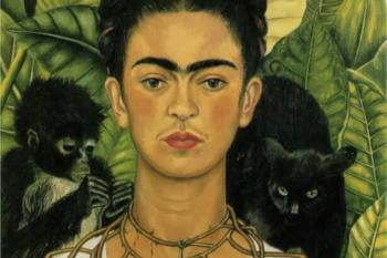 Frida Kahlo, Autoportrét s náhrdelníkem z trnů, 1940, Foto: fridakahlo.org