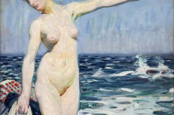 7. František Kupka, Koupání, 1904, olej na plátně, 25.200.000 Kč (Galerie Kodl 30.5. 2021), Foto: Artplus 