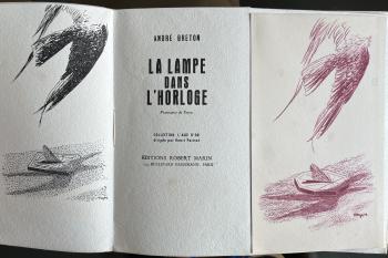 André Breton, Toyen. La Lampe dans l’Horloge, 1948, 286. originální vydání, zdroj: Adolf Loos Apartment and Gallery André Breton, Toyen. La Lampe dans l’Horloge, 1948, 286. originální vydání, zdroj: Adolf Loos Apartment and Gallery