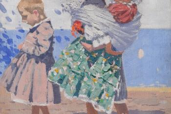 Joža Uprka, Děti, olej na plátně, 1910. Zdroj: Adolf Loos Aparment and Gallery.