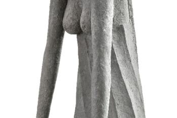 Olbam Zoubek, Teta, polychromovaný cement, výška 183,5 cm. Zdroj: Adolf Loos Apartment and Gallery