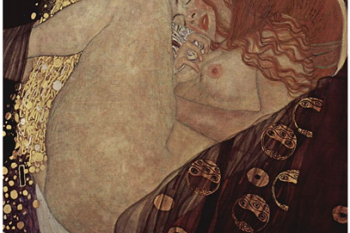 Gustav Klimt, Danaé, 1907, olej na plátně, Zdroj: wikipedia