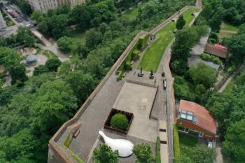 pražský Bastion se sochou Kaplického, Foto: Jaro Dufek