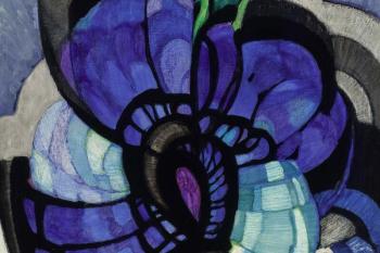 František Kupka, Flux et reflux, olej na plátně, zdroj: Sotheby's New York