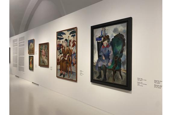 Ruská avantgarda na Hluboké - pohled do expozice, Zdroj: Alšova jihočeská galerie