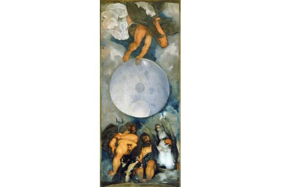 Caravaggio, Jupiter, Neptun a Pluto, freska, Foto: Alamy Stock Photo