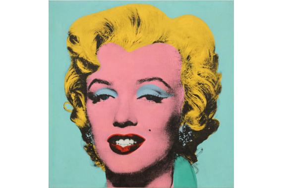 Andy Warhol: Shot Sage Blue Marilyn, zdroj: archeology.wiki