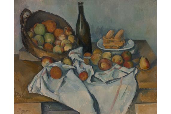 Paul Cézanne: Košík s jablky - The Basket of Apples, c. 1893, The Art Institute of Chicago, zdroj: Tate Modern