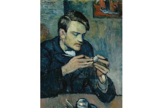 Hotový obraz patří k nejranějším příkladům Picassova slavného Modrého období. Zdroj: Artnet News