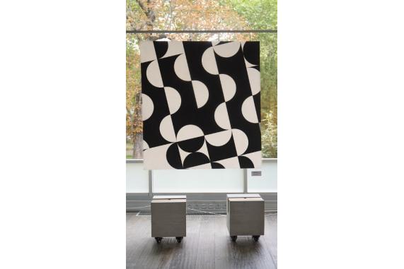 Makrostruktura IV Zdeňka Sýkory ve výstavní síni Expo 58 ART. Zdroj: Adolf Loos Apartment and Gallery) 