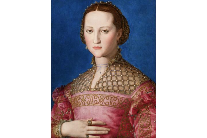 Agnolo Bronzino, Portrét Eleanory z Toleda, asi 1543, Foto: Národní galerie Praha