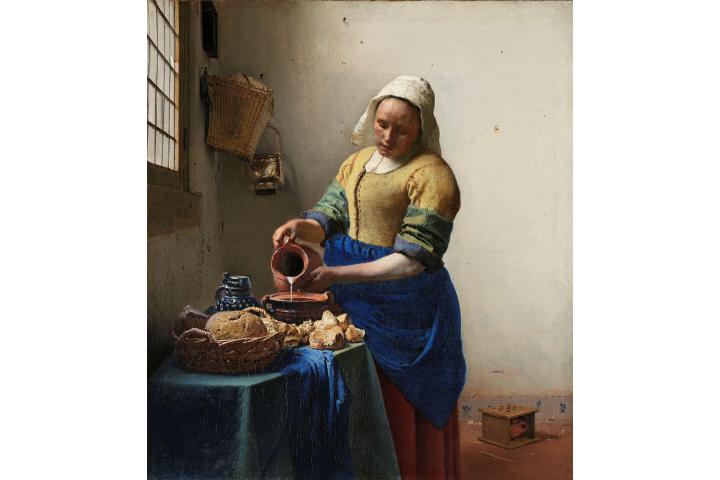 Jan Vermeer van Delft: Mlékařka, zdroj: Rijksmuseum Amsterdam